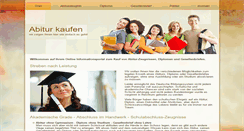 Desktop Screenshot of abiturkaufen.info